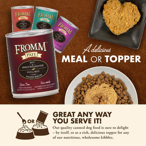 Fromm Pâté Wet Dog Food - Beef & Sweet Potato - 12.2oz Can